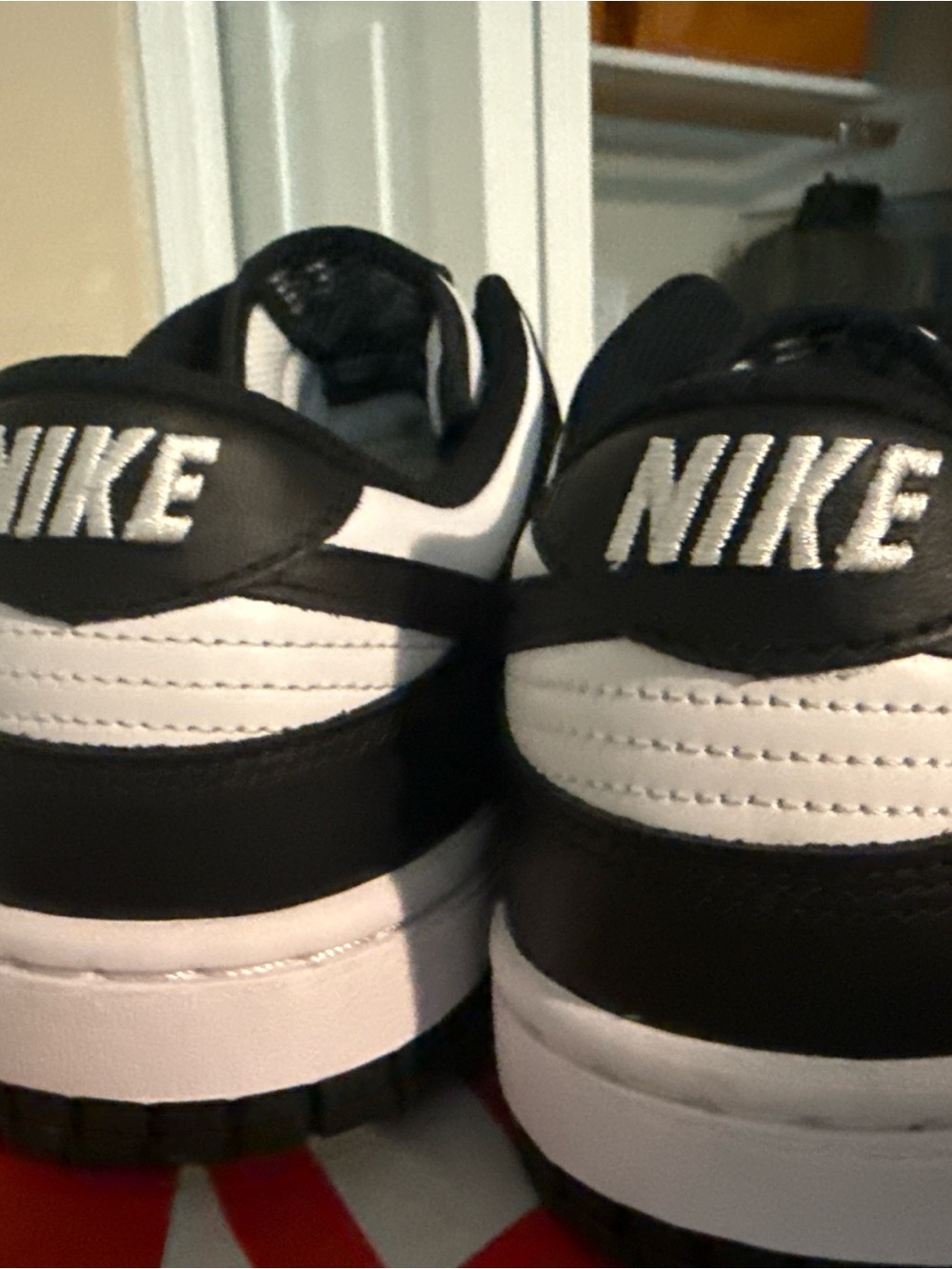 Nike Kids Black and White Retro Low-Top Sneakers